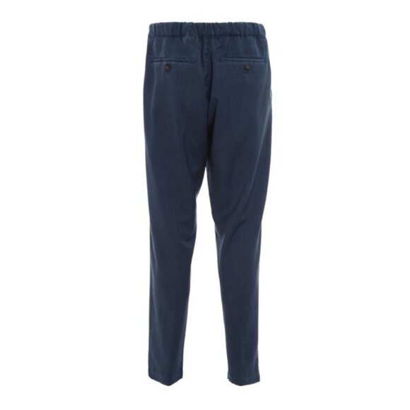 Myths Men’s Virgin wool casual trousers Navy Blue IT 46 US 30 Made In Italy - Picture 1 of 8